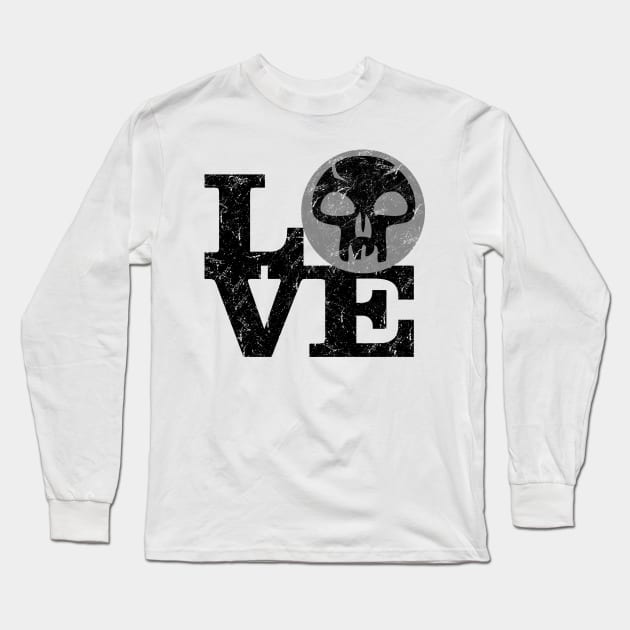 Love Black Mana Magic The Gathering Long Sleeve T-Shirt by KrateMilk